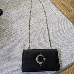 Black Versace jeans cross body bag